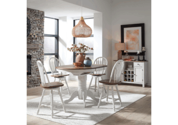 Alternative view of Carolina Crossing White Gathering Table