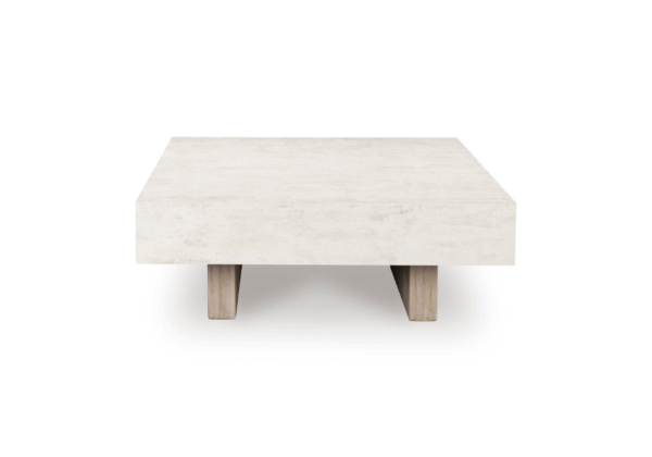 Jorlaina Light Gray Square Cocktail Table - Image 4