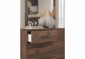 Alternative view of Fortlorn Walnut Brown King 5-Piece Set