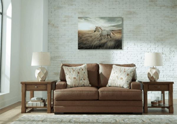 VillaCort Caramel Loveseat - Image 3