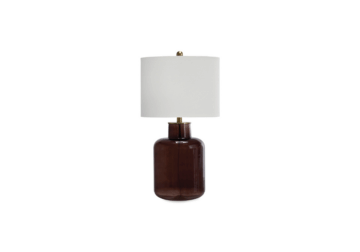 Mette Brown/Gold Finish Glass Table Lamp (1/CN)