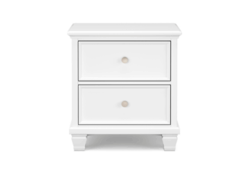 Alternative view of Fortman White Nightstand