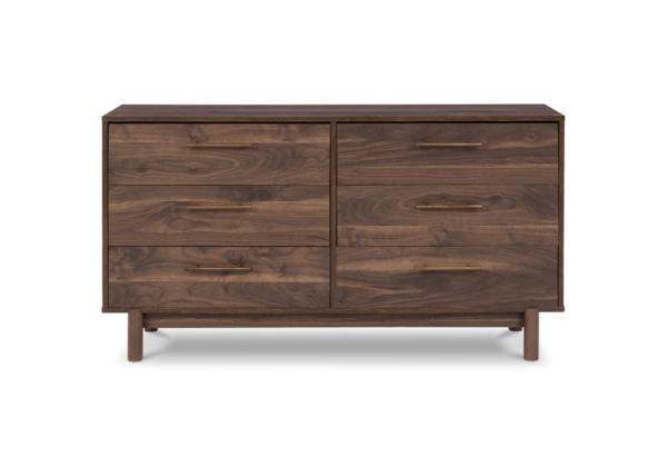 Calverson Mocha Six-Drawer Dresser - Image 2