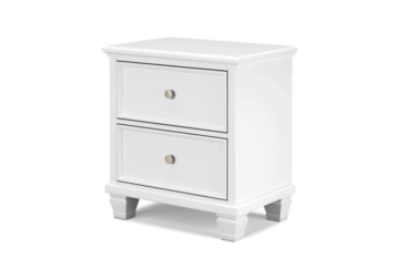 Fortman White Nightstand