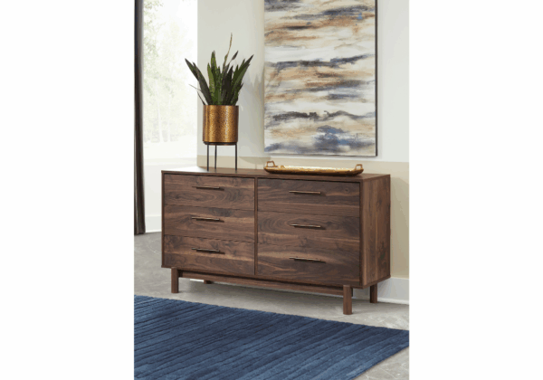 Calverson Mocha Six-Drawer Dresser - Image 3