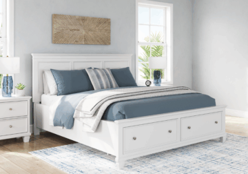 Alternative view of Fortman White King Storage Five-Piece Set