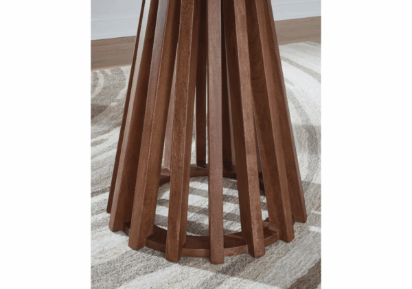 Kallari Warm Brown Round End Table - Image 2