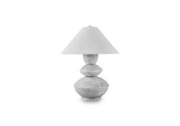 Brickdon Distressed White Poly Table Lamp (1/CN)