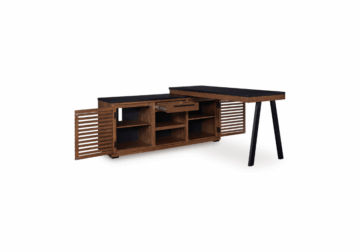 Alternative view of Kallari Brown Desk w/ Return