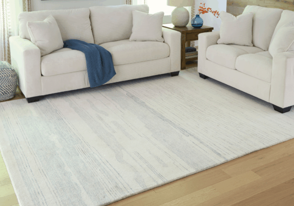 Genemost Ivory/Blue Large Rug - Image 2