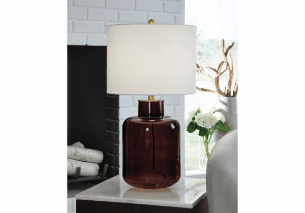 Mette Brown/Gold Finish Glass Table Lamp (1/CN) - Image 3