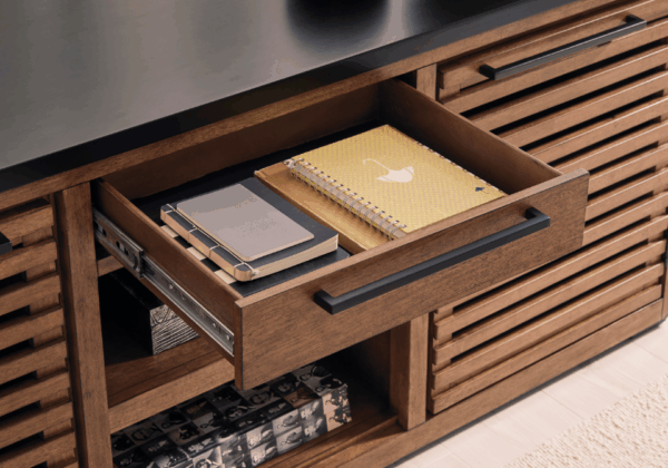 Kallari Brown Desk w/ Return - Image 4