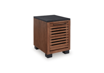 Kallari Warm Brown Chair Side End Table