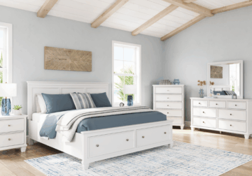 Fortman White King Storage Five-Piece Set