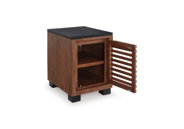 Kallari Warm Brown Chair Side End Table - Image 2