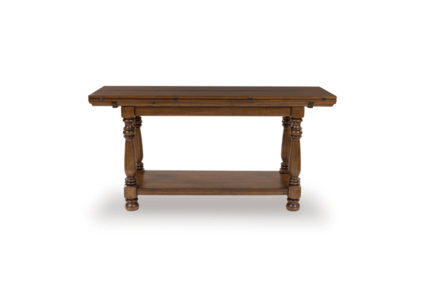 Sturlayne Brown Flip-Top Sofa Table - Image 2