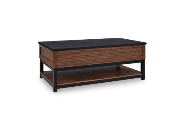 Kallari Warm Brown Lift-Top Cocktail Table - Image 2