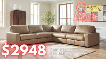 Last Chance Deal! - Veronella Sahara Five-Piece Sectional