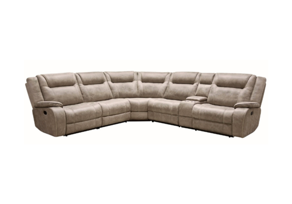 Griffin Brown Reclining 6-Piece Sectional - Image 2