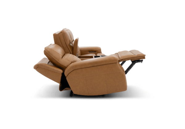 Fargo Cinnamon Power Reclining Loveseat - Image 3