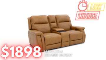 Last Chance Deal! - Fargo Cinnamon Power Reclining Loveseat