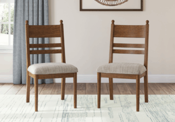 Alternative view of Greddinton Brown Dining Upholstered Side Chair (2/CN)