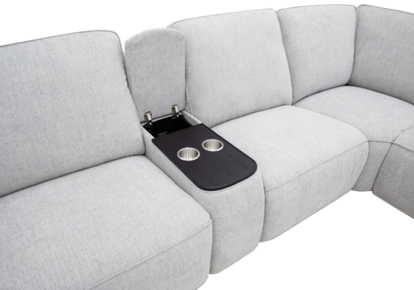 Richland Smoke Power Reclining Sectional - Image 4