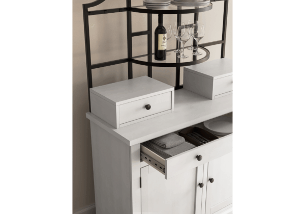 Greddinton White Baker's Rack - Image 4