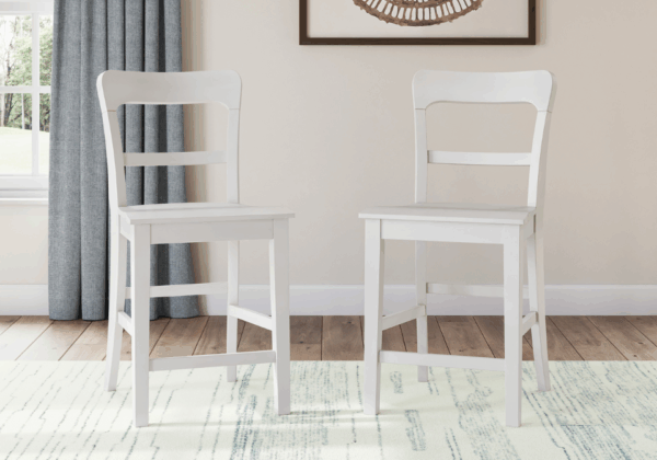 Greddinton White Barstool (2/CN) - Image 2