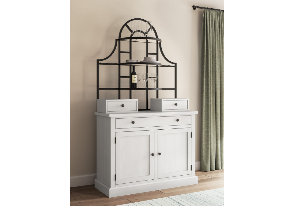 Greddinton White Baker's Rack