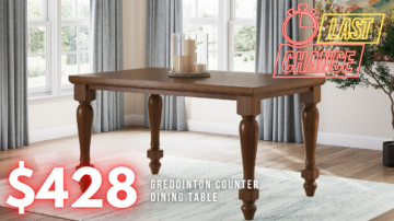 Last Chance Deal! - Greddinton Rectangular Dining Counter Table