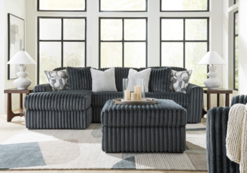 Alternative view of Midnight-Madness Gunmetal 3-Piece Sectional