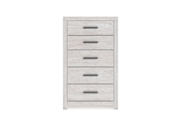 Alternative view of Cayboni Whitewash Five-Drawer Chest