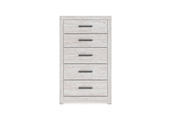 Cayboni Whitewash Five-Drawer Chest - Image 2