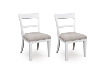 Greddinton White Upholstered Dining Chair (2/CN)