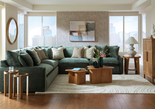 Carriage View Jade 3-Piece Sectional - Image 3