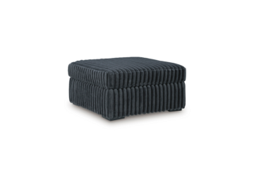 Midnight-Madness Gunmetal Oversized Ottoman