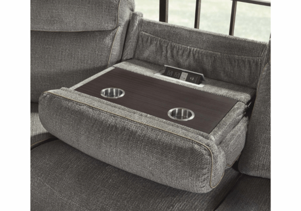 Aspen Dark Gray 6-Piece Power Reclining Sectional - Image 3