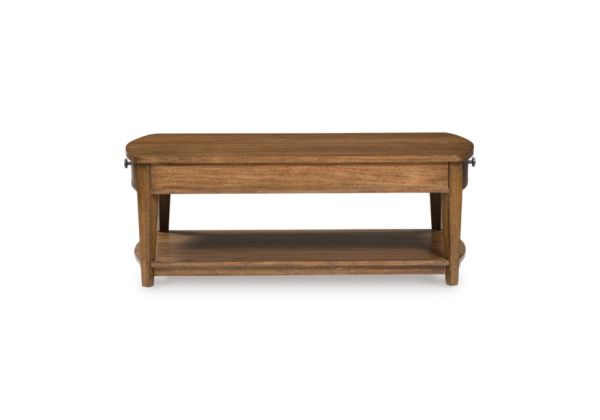 Burkbyer Brown Rectangular Cocktail Table - Image 6