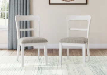 Greddinton White Upholstered Dining Chair
