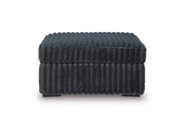 Midnight-Madness Gunmetal Oversized Ottoman - Image 2