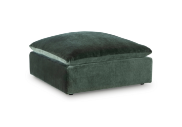 Carriage View Jade Oversized Accent Ottoman
