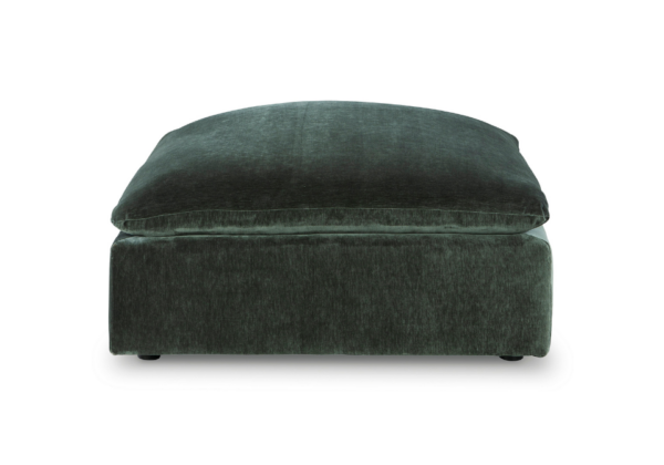 Carriage View Jade Oversized Accent Ottoman - Image 2
