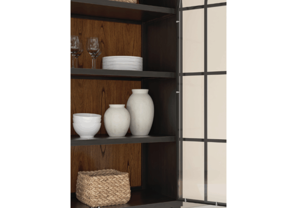 Greddinton Black Display Cabinet - Image 4