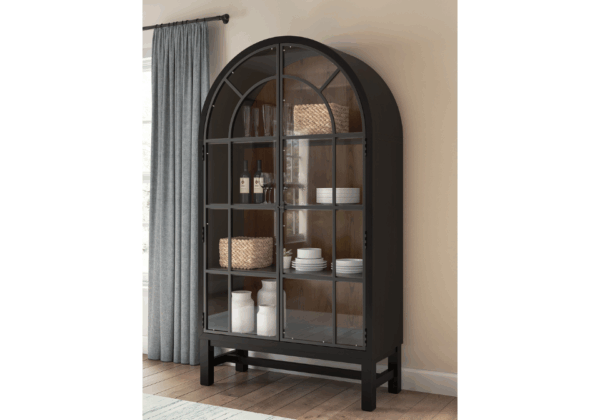 Greddinton Black Display Cabinet - Image 3