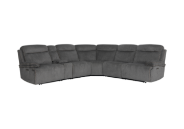 Alternative view of Last Chance Deal! - Aspen Dark Gray 6-Piece Power Reclining Sectional