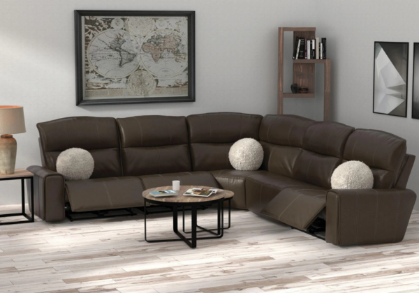 Tramonti Chocolate 5-Piece Sectional - Image 2