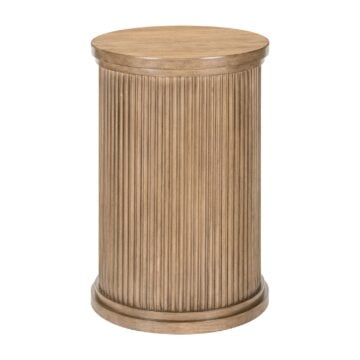 Haven Hills Beige Round Chairside Table
