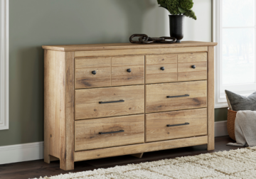 Makidern Tan Six-Drawer Dresser