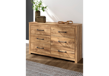 Maystonna Tan Six-Drawer Dresser